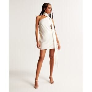 NWT Abercrombie & Fitch Women’s XS Petite Scarf Slip Mini Dress Fringe Bridal